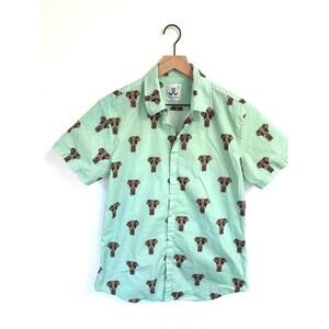 Elephant Shirt by JJ Parrot / Medium / Cute Light Blue Cotton - Grab This!